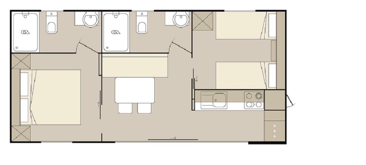 Mobile Home Starfish IV Camp Biograd Biograd Na Moru Exterior photo